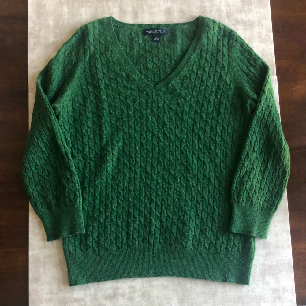 Cashmere Blend Cabled Banana Republic Sweater